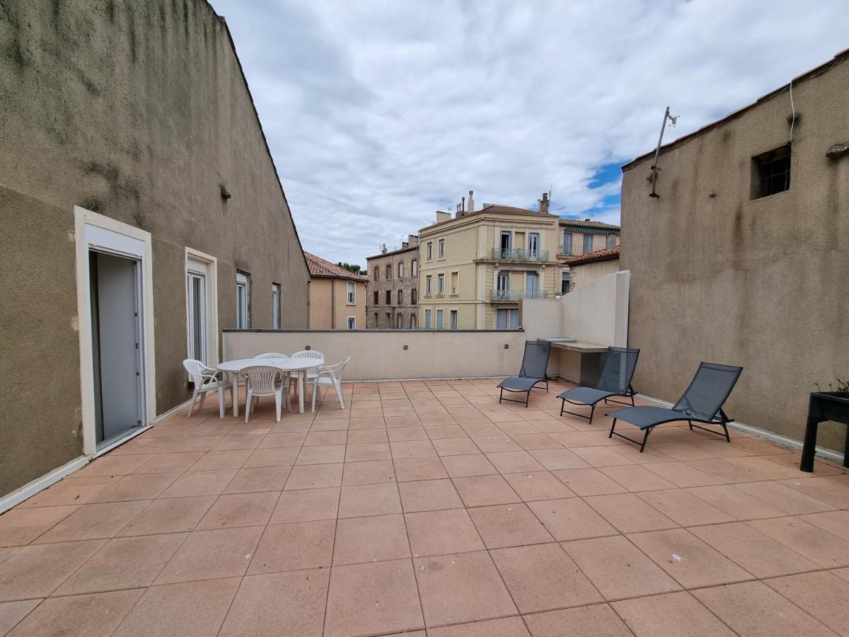 T4- Terrasse 50M², Garage, Centre-Ville Нарбонна Экстерьер фото